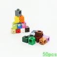 thumbnail image 2 of 50PCS Assembles Particles 6541 1x1 With Hole Building Blocks Bricks Kit Part High-Tech Education Toy For Children Gift 312-Flesh, 2 of 6