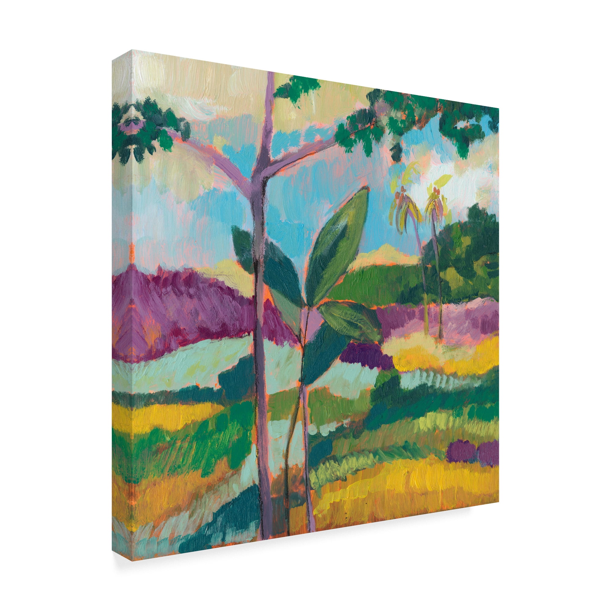 Trademark Fine Art 'Ode to Gauguin III' Canvas Art by Jennifer Goldberger