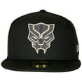 thumbnail image 2 of Black Panther Face Symbol Color Block New Era 59Fifty Fitted Hat-8 Fitted, 2 of 3