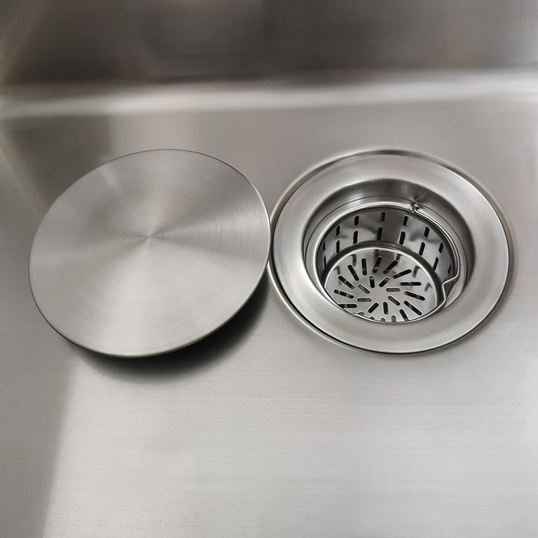 Drain Cover for Kitchen Sink and Garbage Disposal Brushed Stainless St
