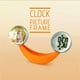 thumbnail image 2 of Moda Lindo De Plátano Reloj Despertador Con fotografía Inicio Decoración De naranja Gloria Reloj despertador con marco de cristal, 2 of 7