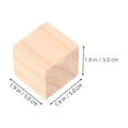 thumbnail image 5 of RENACLIPY 20Pcs Natural Beige Wood Square Blocks Unfinished Cubes for Crafting, Wooden Puzzles, Art Projects, and Educational Activities, 5 of 8