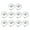 Transparent color, variant on 10Pcs Transparents Blank Keycap Set 1U 1X MOA Profile Crystal Translucents Keycaps for Mechanical Keyboards
