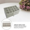 thumbnail image 5 of WHAMVOX 1Pack Earring Holder 45 Grids Beige Color Plastic Material For Women Daily Use, 5 of 8