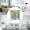 thumbnail image 5 of Awypu Colorful Tree Design Short Plush Pillowcase Set of 2 for Home Decor, All Year Round Use 24x24in, 5 of 7