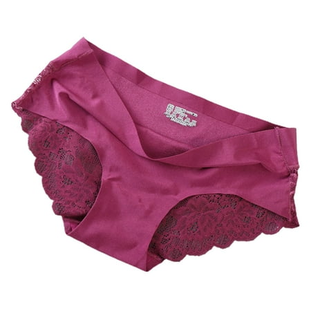 

Qingsaizhen Panties Women Panties Lace See Through Sexy Stretchy Moisture-wicking Briefs for Daily Wear