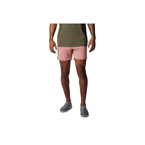Columbia Mens Regular fit Casual Uncharted Shorts 6 Inseam Small Pink Solid