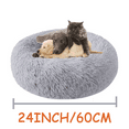 thumbnail image 4 of LECHONG Calming Dog Bed for Small Medium Dog, Grey, 24inch, 4 of 5