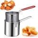 thumbnail image 1 of Olla Freidora Olla Freidora con Cesta Freidora de Acero Inoxidable para Freír Pescado Camarones Pollo y Papas Fritas, 1 of 8