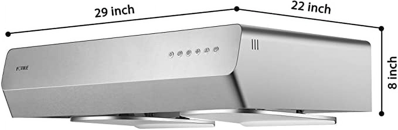 FOTILE Pixie Air® Series Slim Line Under the Cabinet Range Hood with WhisPower Motors and Capture-Shield Technology for Powerful & Quiet Cooking Ventillation