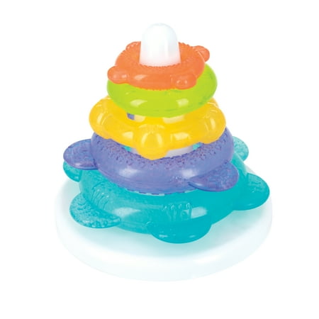 Nuby IcyBite Teether Tower with Gel Filled Rings
