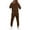 Coffee, variant on Sweatsuits for Men 2 Piece Winter Casual Warm Comfy Athletic Jogging Set Hoodies with Kangaroo Pocket and Elastic Waist Drawstring Sweatpants Sets Camel XL