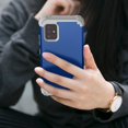 thumbnail image 6 of Dteck Case for Samsung Galaxy A51 5G (6.5-inch),Shockproof Rubber 3-Layer Protection Hybrid Hard Back Phone Case Cover without Screen Protector,Darkblue, 6 of 6