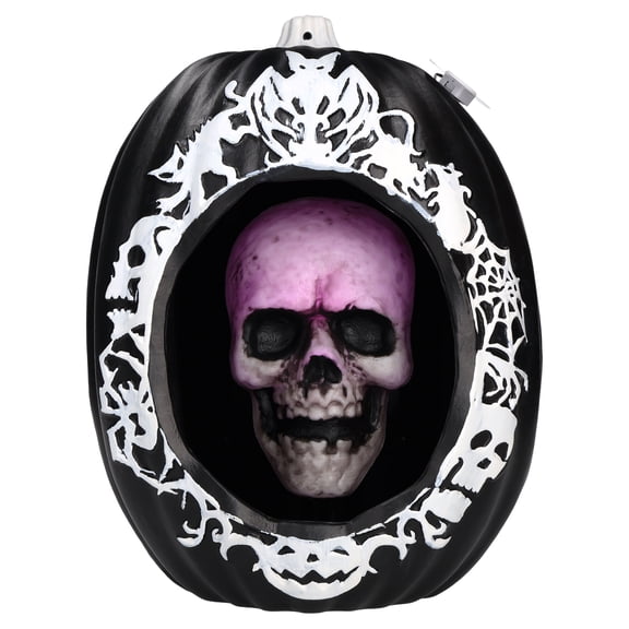 Light-Up Diorama Pumpkin with Skull Decoration, Multicolor, 13.1", Halloween by Way To Celebrate