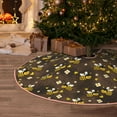 thumbnail image 5 of Sikiie Flying Furry Honey Bees Nativity Christmas Tree Skirt, Jesus Christian Winter Holiday Tree Mat Decoration(30-48IN)48", 5 of 6