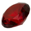 3.25 Inch Large Multifaceted Solitare Cut Jewel Paperweight (Red)