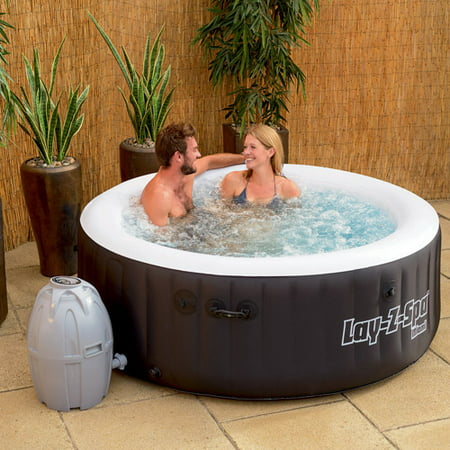 Bestway SaluSpa 71 x 26 Inch Inflatable Portable 4-Person Spa Hot Tub | (Best Small Hot Tub)