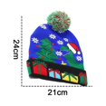 thumbnail image 2 of Gorro navideño iluminado, gorro navideño con luces Led para adultos, suministros para fiestas de Año Nuevo y Navidad, 2 of 5
