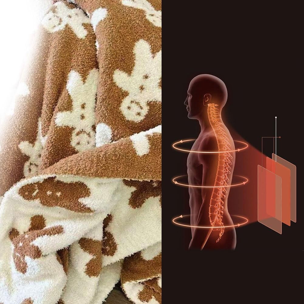 Christmas Gingerbread Throw Blanket Gingerbread Man Throw Blankets Thick Plush Fluffy Furry Blankets for Couch Bed Sofa Chair Travel Camping Christmas Blanket Decor Gifts for Women, Men(50x60)