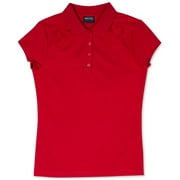 Nautica Plus Girls Short Sleeve Performance Polo Shirt, XL