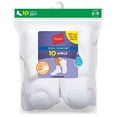 thumbnail image 2 of Calcetines tobilleros blancos Hanes Value 10 pares para mujer, 2 of 3