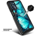 thumbnail image 4 of Nagebee Phone Case Compatible for Motorola Moto G 5G (2022) with [Built-in Screen Protector], Full-Body Protective Shockproof Rugged Bumper Cover, Impact Resist Durable Case (Blue Butterfly), 4 of 5