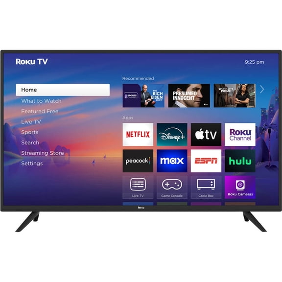 Restored Roku Smart TV – 40-Inch Select Series, 1080p Full HD TV – Roku TV with Voice Remote