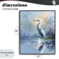 thumbnail image 4 of Stupell Industries Coastal Tranquil Heron with Dawn Glow Black Framed Giclee Art, 11 x 14, by Creative Studio, 4 of 8