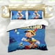 thumbnail image 5 of Las Aventuras de Pinocho Conjunto de sábanas temático, trío de piezas, cómodo y amigable con la piel, diseño único, regalo de decoración para el hogar para familiares, amigos y fans,173cm *218cm, 5 of 6