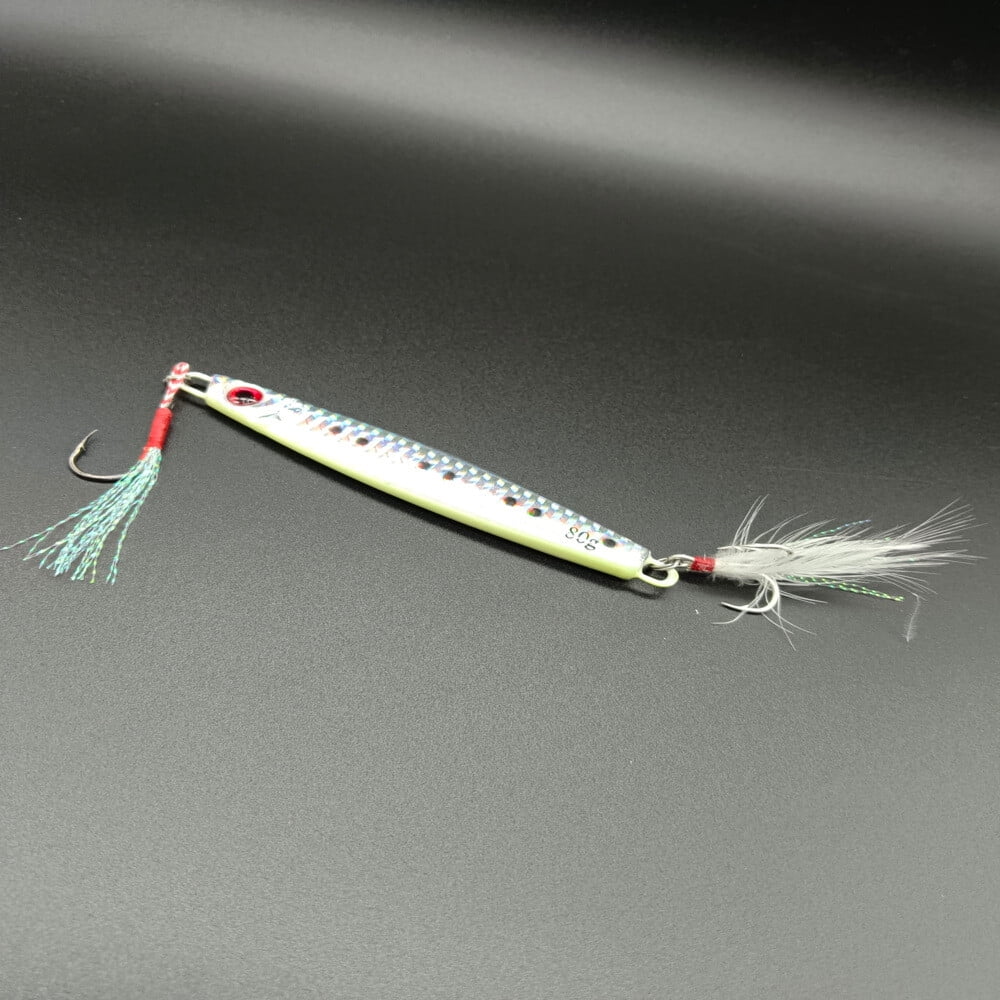 5 Pack Metal Jig Lure Shore Casting Spoon Jigging Bass Saltwater Fishing Tackle