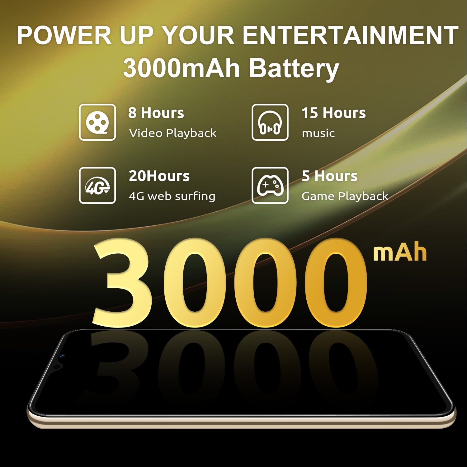 XGODY X60 4G T-Mobile Unlocked Smartphones, 6.6" Android Phones,Dual Sim Cell Phones,5MP Camera,Gold