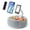 Fluffy Gray​, variant on 3-in-1 Fluffy Lap Pillow Stand with Snack Bowl, Foldable Tablet Holder for Kindle iPad Phone, Hands-Free Reading Stand for Bed Sofa (Velvety Purple​)