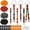 Orange, Black, variant on 564 Pcs Soccer Keychain Making Kit, DIY Key Chain Craft, Sport Theme Party Favor