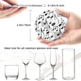 thumbnail image 4 of Posavasos de cuero de 6 piezas, posavasos con notas musicales dibujadas a mano para bebidas, posavasos para tazas, regalo de inauguración de la casa, ideal para la decoración del hogar, 4 of 7