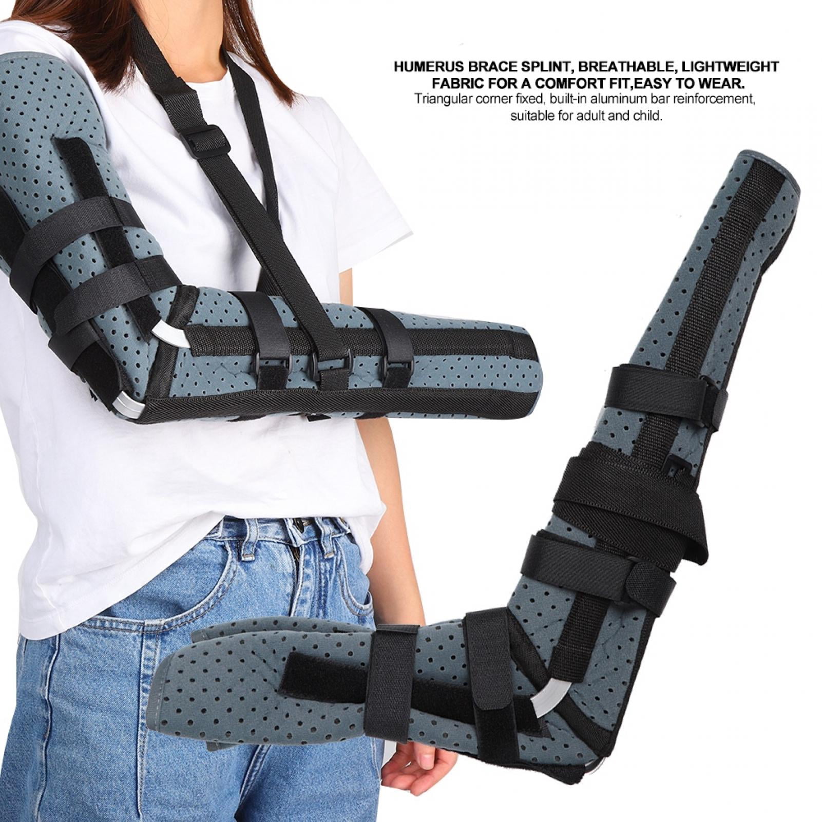 Breathable Unisex Arm Sling Elbow Humerus Brace Splint Arm Injury Recovery Support, Elbow Sling, Arm Sling Support