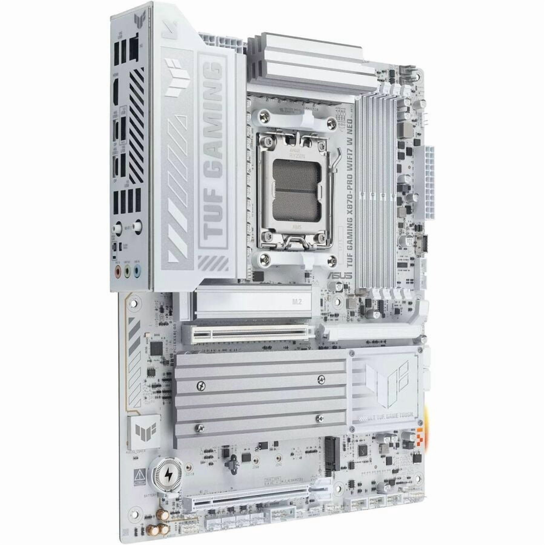 TUF X870-PRO WIFI7 W NEO Gaming Desktop Motherboard, AMD X870 Chipset, Socket AM5, ATX