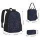 thumbnail image 2 of Easygdp Copper-Gold Gloss Outline Navy Dark Blue Mochila para Niños y Niñas con Set de Caja de Almuerzo y Estuche para Lápices 3 en 1, Mochila Escolar Estampada para Adolescentes, 2 of 7