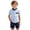 Blue, variant on Luvior Boys’Star Theme Print Casual Outfit Set - Short Sleeve Top and Shorts 2 Piece Set for Outdoor Play, Holiday Wear for Toddlers Ages 1-4
