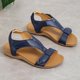 thumbnail image 4 of Sandalias de tacón plano para mujer de verano, zapatos informales para mujer Wmkox8yii nm6982, 4 of 7