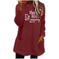 thumbnail image 1 of Bowake Pull Douillet d'Hiver Chaud Ample pour Femmes Manches Longues Col Rond, 1 of 4