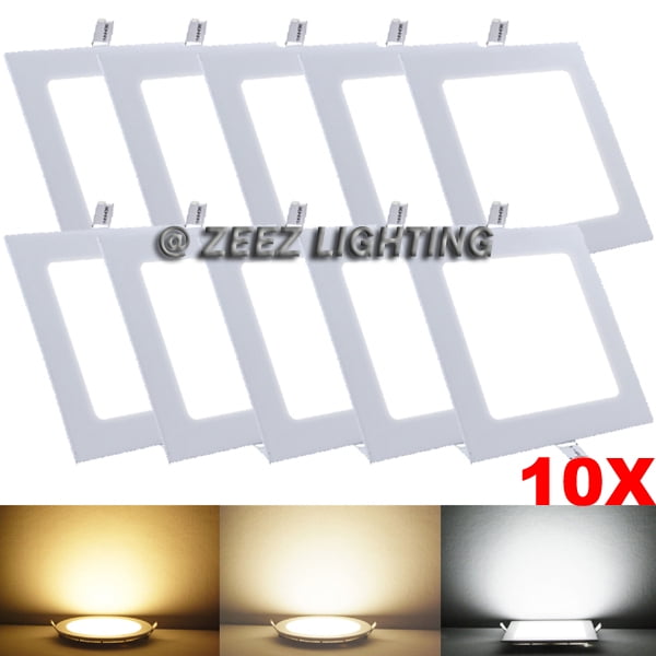 18W 8/" Square Natural White LED Recessed Ceiling Panel Down Light Bulb Slim Lamp
