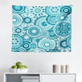 thumbnail image 1 of Aqua Tapestry, Mandala Tie Dye Effect Floral Leaves Seem Design Image Art Print, Fabric Wall Hanging Decor for Bedroom Living Room Dorm, 2 Sizes, Sea Green White, by Ambesonne, 1 of 1