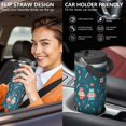 thumbnail image 5 of Christmas 30oz Handheld Travel Tumbler with Handle – Double Wall Stainless Steel Insulated Cup, Flip Straw Lid, Leak-Proof & BPA-Free for Hot and Cold Drinks – Durable Coffee & Juice Mug Black, 5 of 7