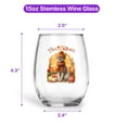 thumbnail image 5 of Happy Thanksgiving Devon Rex Give Thanks Fall Beanie Scarf Welcome 15oz Stemless Wine Glass Mug Cat Lover Kitten Owner Gifts Wine Glasses Cup - 00020, 5 of 5