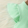 thumbnail image 6 of Baby Girls Ruffled Fly Sleeve Jacket And Dress Set Pleated Skirt Garland Waist Nrnament Bowknot Set, 6 of 7