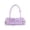 Light Purple, variant on Women Polka Dot Jelly Shoulder Handbag, Mini Baguette Underarm Purse, Lightweight Waterproof Casual Small Handbag for Daily Shopping Dating Street Wear Multiple Candy Colors