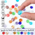 thumbnail image 5 of Mini Glass Gems, Mancala Stone Flat Bottom Marble Beads for Home Decor Arts Crafts Vase Fillers, 5 of 7