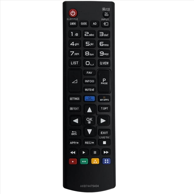 AKB74475404 Reemplazo Remoto para TV 28LF491U 32LF580V 42LF580V 49UF695V 60UF695V 22LF49 Serie 28LF49 Serie