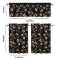 thumbnail image 6 of Kitchen Curtains and Valance Set 36 Inch Tier Pioneer Colorful Floral 3 Pieces Set Dining Room Small Curtain Drapes Cafe Curtains Valance for Home Decor Rod Pocket, 6 of 6