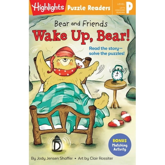 Highlights Puzzle Readers Bear and Friends: Wake Up, Bear!, (Hardcover)
